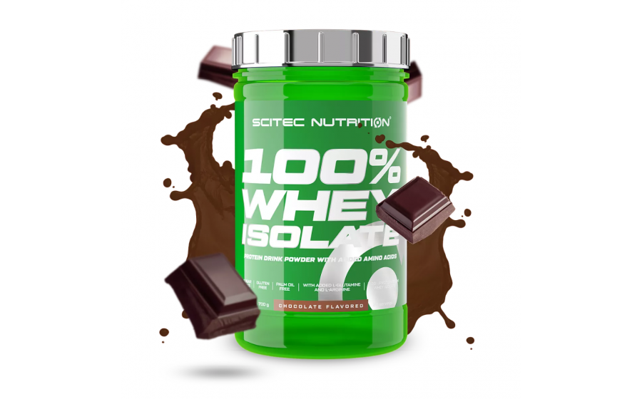 Scitec Nutrition 100% Whey Isolate – Chocolate, 700 г Scitec Nutrition 100% Whey Isolate 700 g – порошковий протеїн зі