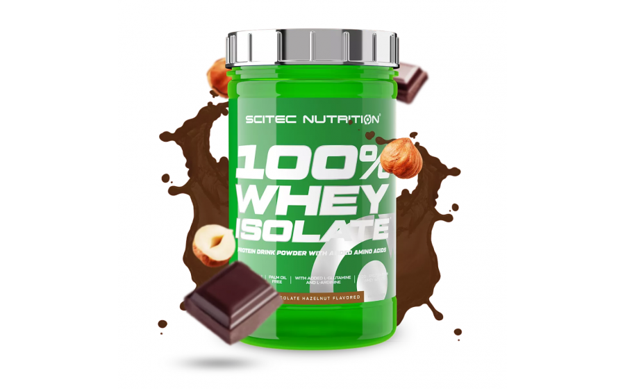 Scitec Nutrition 100% Whey Isolate – Chocolate Hazelnut, 700 г Scitec Nutrition 100% Whey Isolate 700 g – порошковий протеїн зі