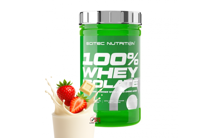 Scitec Whey Isolate – Strawberry White Chocolate, 700 г Scitec Nutrition 100% Whey Isolate 700 g – порошковий протеїн зі