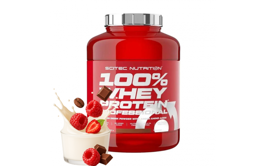 Scitec Nutrition 100% Whey Protein Professional (2,3 kg, chocolate raspberry)