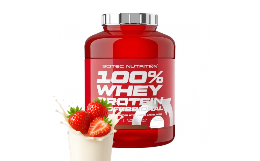 Scitec Nutrition 100% Whey Protein Professional  (2,3 kg, strawberry)