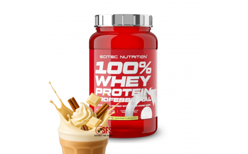 Scitec Nutrition 100% Whey Protein Professional (920 g, cinnamon white chocolate mocha)