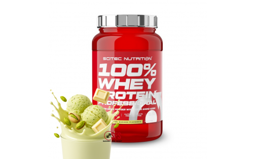 Scitec Nutrition 100% Whey Protein Professional (920 g, pistachio white chocolate)