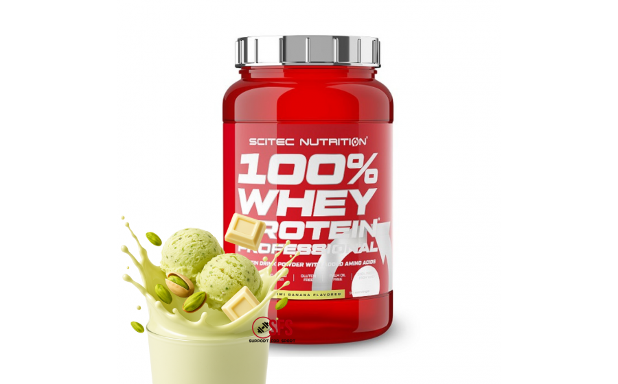 Scitec Nutrition 100% Whey Protein Professional (920 g, pistachio white chocolate)