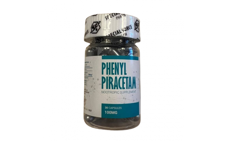 Special Force Pharm Phenylpiracetam – 30 капсул, 100 мг – ноотро Special Force Pharm Phenylpiracetam 100 мг 30 капсул без смаку