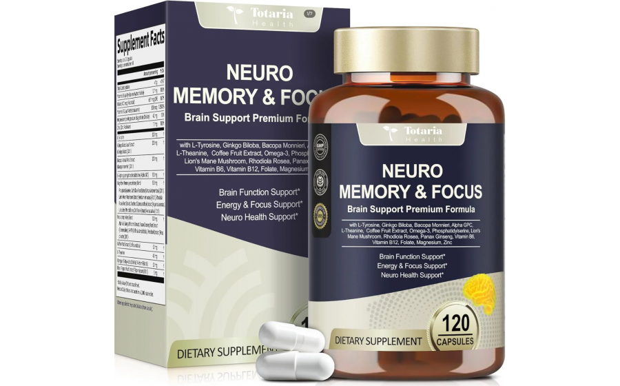 Totaria Health Neuro Memory & Focus 120 caps Totaria Health Neuro Memory & Focus 120 caps