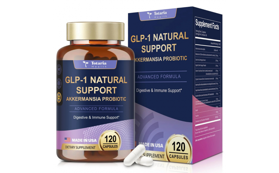 Totaria GLP‑1 Natural Support Akkermansia probiotic — 120 капсул