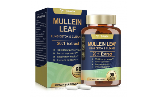 Totaria Mullein Leaf — 90 капсул для підтримки легень
