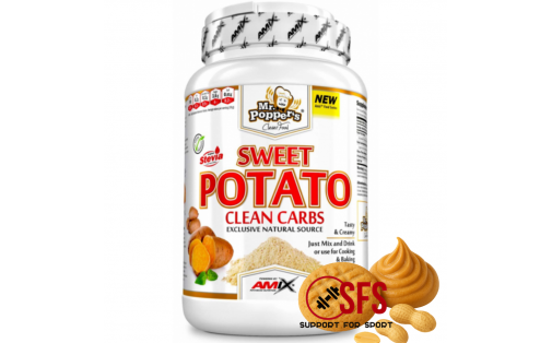 AMIX Mr.Poppers Sweet Potato Clean Carbs 1000 g Peanut Butter Co