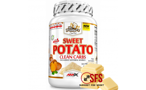 AMIX Mr.Poppers Sweet Potato Clean Carbs 1000 g White Chocolate