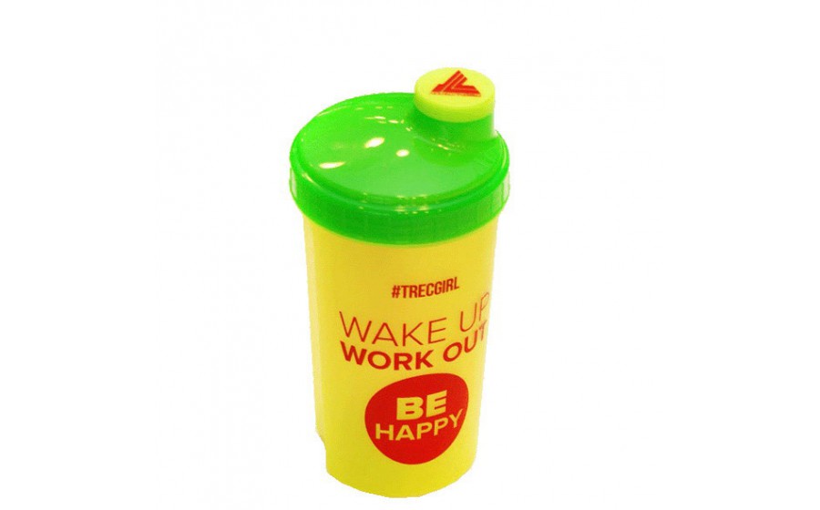 Shaker Wake Up Work Out Be happy (700 ml, green)