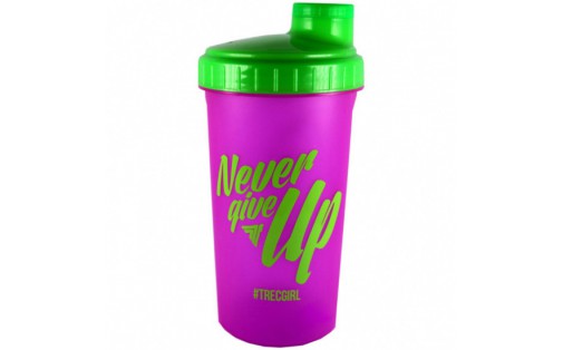 Shaker Never Give Up (700 ml, pink)