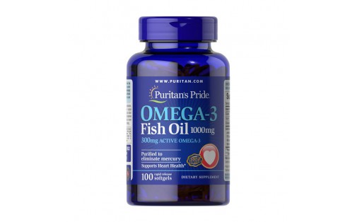 Omega-3 Fish Oil 1000 mg (100 softgels)