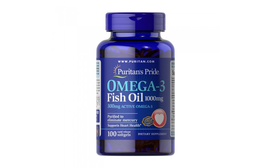 Omega-3 Fish Oil 1000 mg (100 softgels)