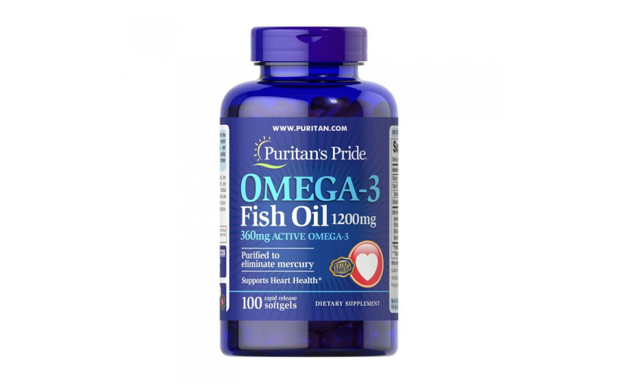 Omega-3 Fish Oil 1200 mg (100 softgels)