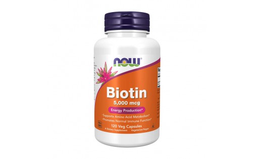 Biotin 5,000 mcg (120 veg caps)