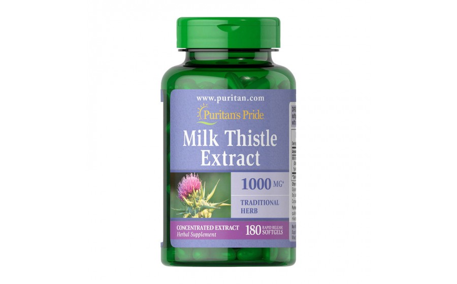 Milk Thistle Extract 1000 mg (180 softgels)