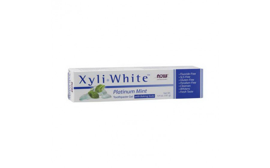 Xyli White Toothpaste Gel with Baking Soda (181 g, platinum mint)