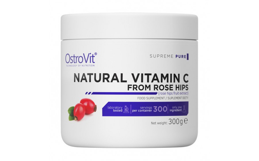 Natural Vitamin C From Rose Hips (300 g, pure)