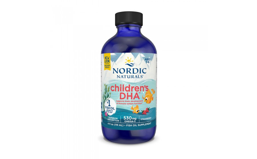 Children's DHA 530 mg Omega-3 (473 ml, natural strawberry)