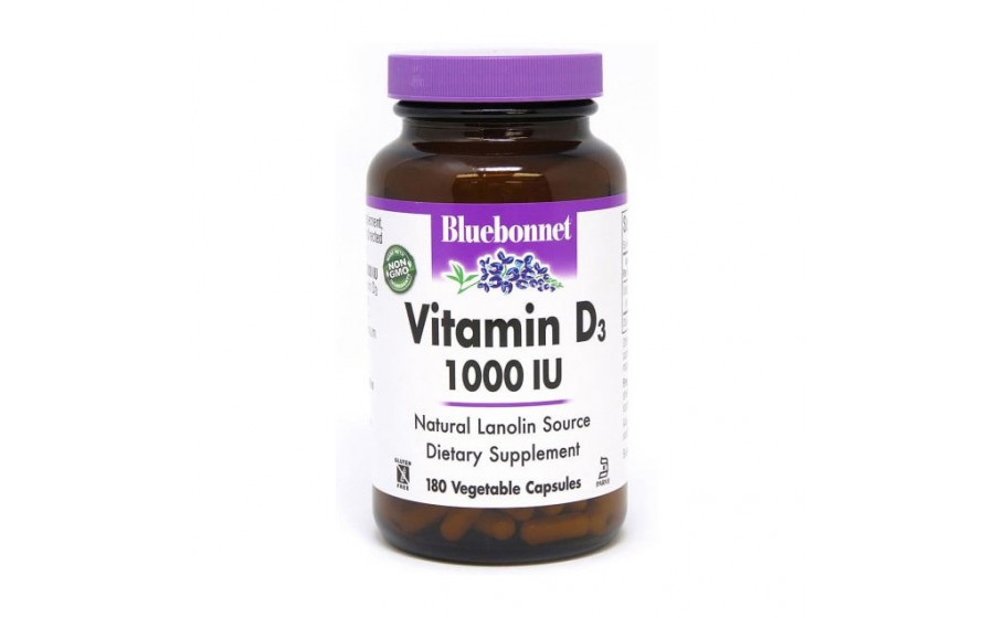 Vitamin D3 1000 IU (25 mcg) (180 veg caps)