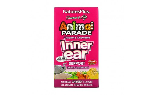 Animal Parade Children's Chewable Inner Ear (90 animal-shaped tab, cherry)