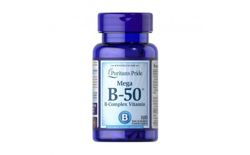 Mega B-50 B-Complex Vitamin (100 caps)