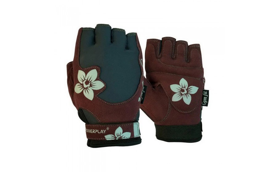 Womans Fitness Gloves Brown 1733 (S size)