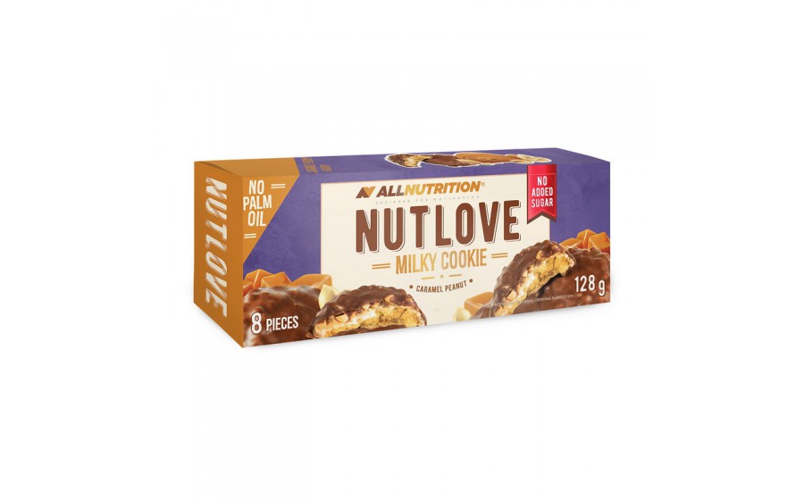 Nutlove Milky Cookies (128 g, caramel peanut)