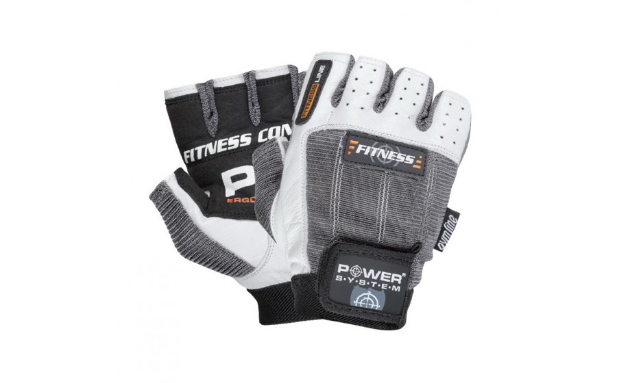 Fitness Gloves White-Grey 2300 (S size)