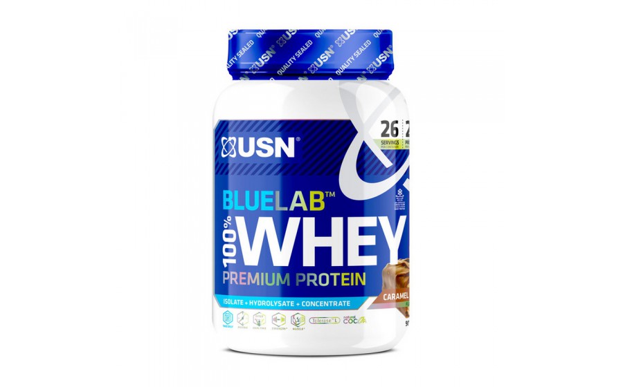 Blue Lab 100% Whey Premium Protein (908 g, caramel chocolate)