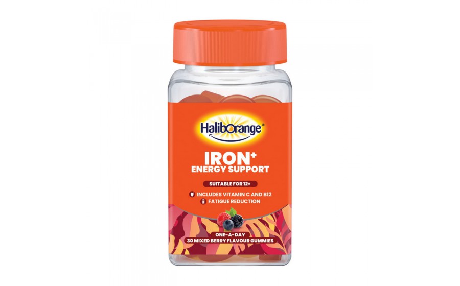 Iron + Energy Support (30 gummies, mixed berry)