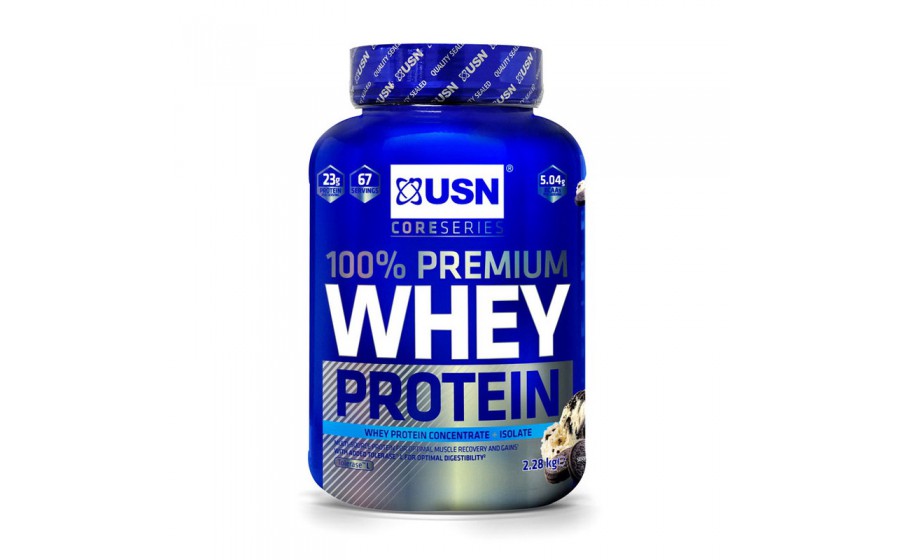 100% Premium Whey Protein (2,28 kg, cookies & cream)