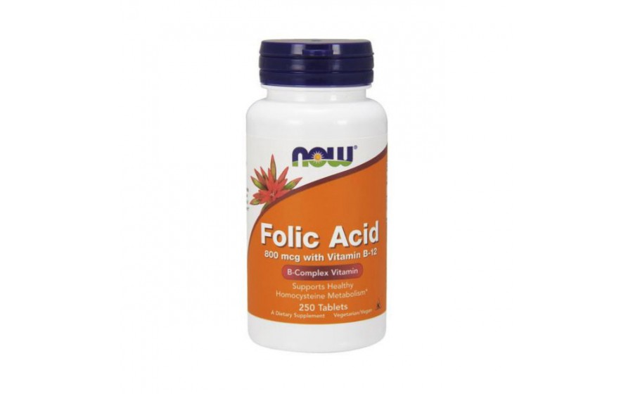 Folic Acid 800 mсg with Vitamin B-12 (250 tabs)