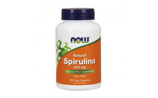 Natural Spirulina 500 mg (120 veg caps)