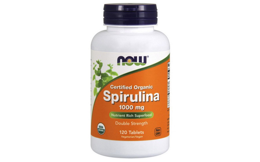 Spirulina 1000 mg certified organic (120 tabs)