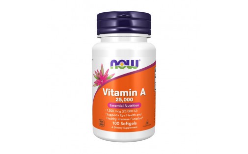 Vitamin A 7500 mcg (25,000 IU) (100 softgels)