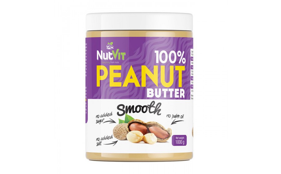 100% Peanut Butter (1 kg, smooth)