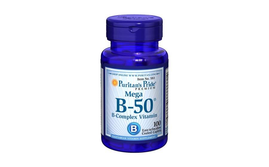 Mega B-50 B-Complex Vitamin (100 caplets)