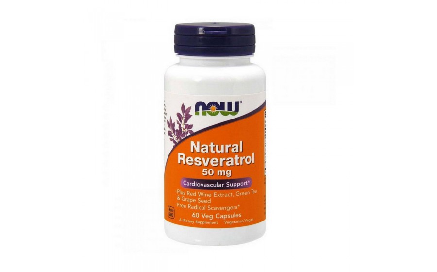 Natural Resveratrol 50 mg (60 veg caps)