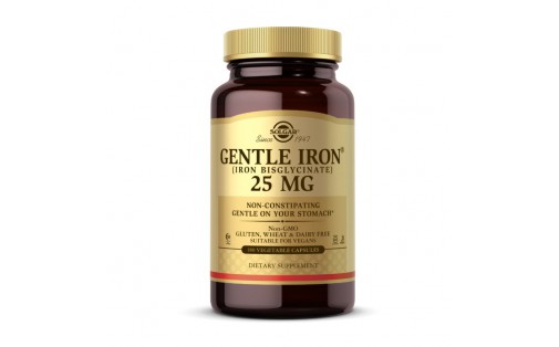 Gentle Iron 25 mg (iron bisglycinate) (180 veg caps)