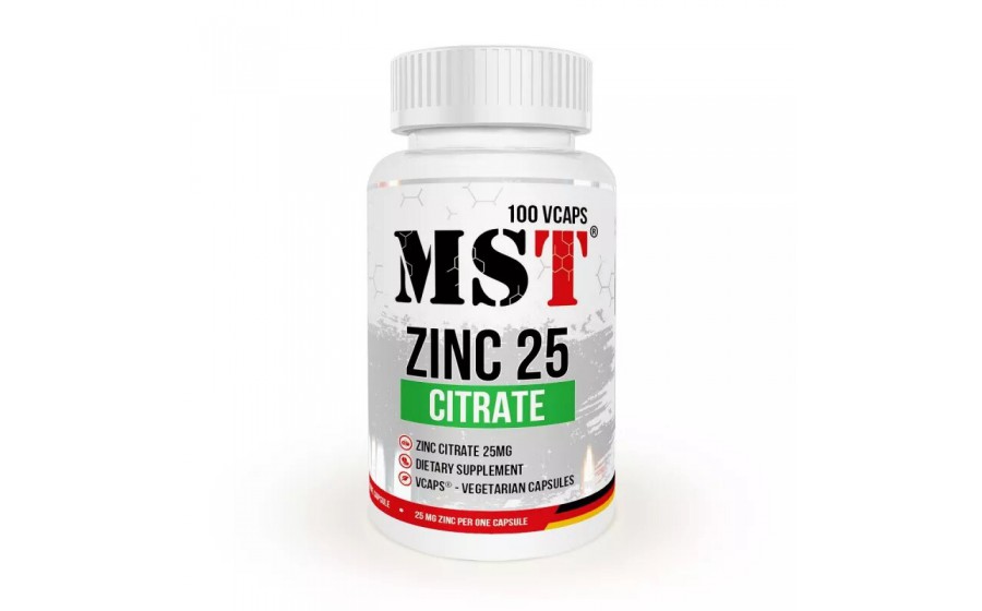 Zinc 25 Citrate (100 veg caps)