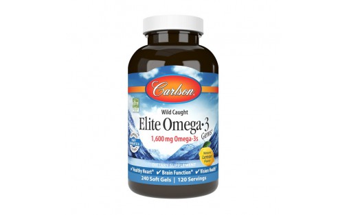 Elite Omega 3 1,600 mg (240 soft gels, lemon)