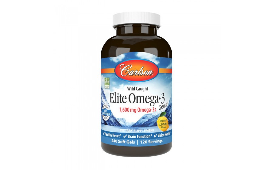 Elite Omega 3 1,600 mg (240 soft gels, lemon)