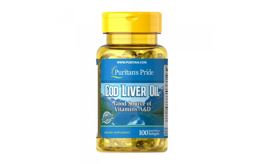 Cod Liver Oil vitamins A&D (100 softgels)