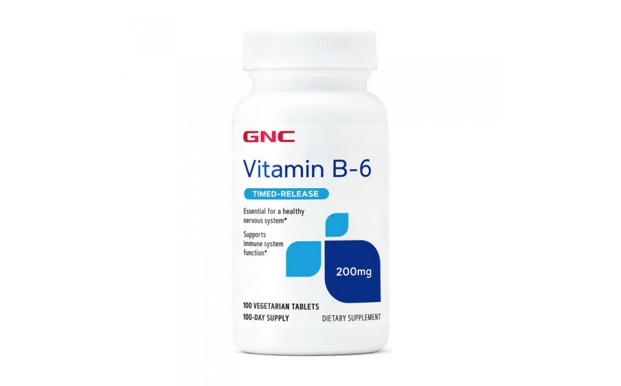 Vitamin B-6 Timed-Release 200 mg (100 veg tab)