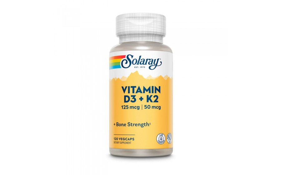 Vitamin D3+K2 (soy free) (120 veg caps)