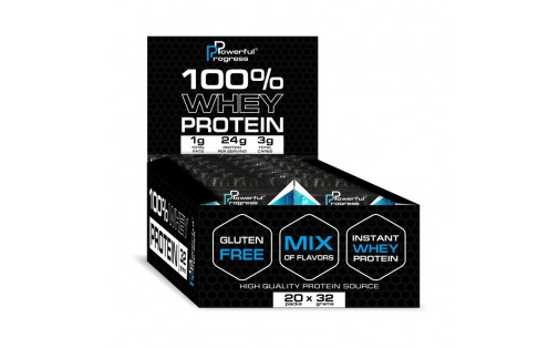 100% Whey Protein (20 packs * 32 g, blueberry cheesecake)