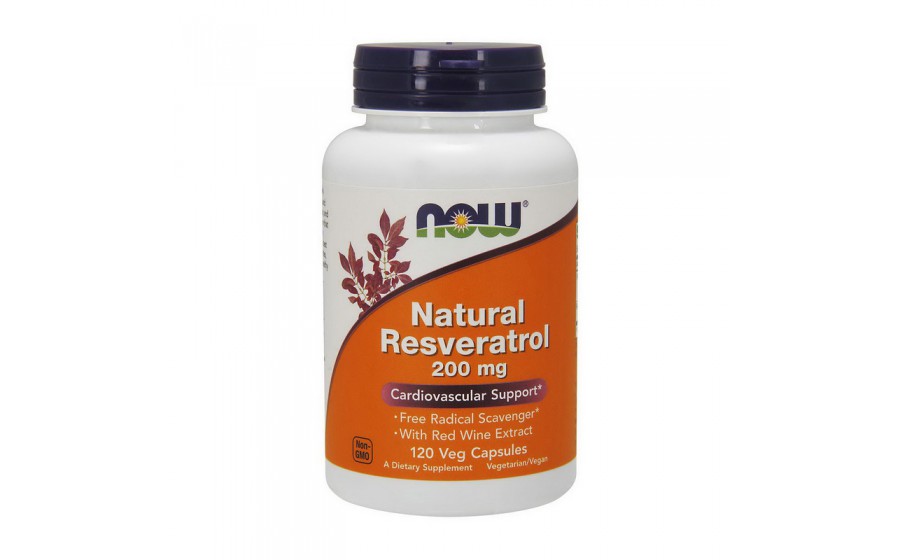 Natural Resveratrol 200 mg (120 veg caps)