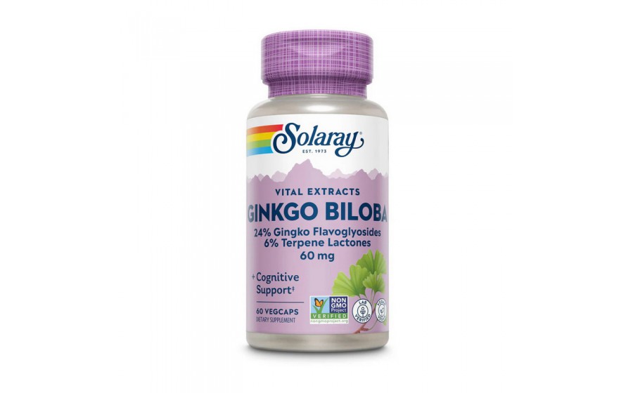 Ginkgo Biloba Leaf Extract (60 veg caps)